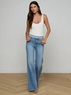 Louane Wide-Leg Flare Jean