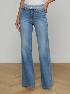 Louane Wide-Leg Flare Jean