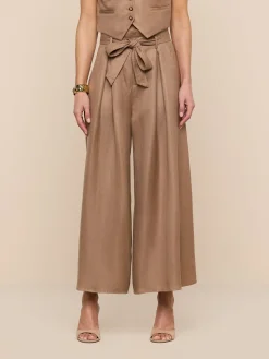 Lowen Linen-Blend Pant