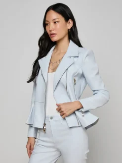 Lyric Peplum Biker Jacket