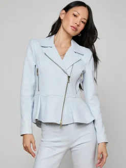 Lyric Peplum Biker Jacket