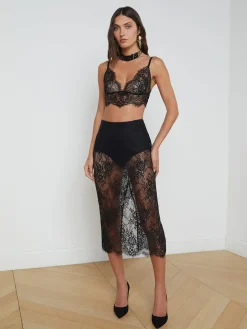 Makena Lace Pencil Skirt