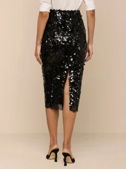 Makena Sequin Pencil Skirt