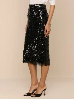 Makena Sequin Pencil Skirt