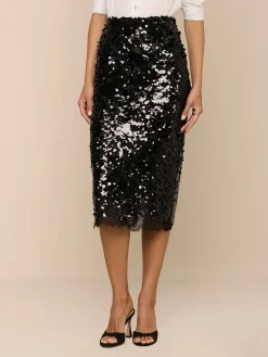 Makena Sequin Pencil Skirt