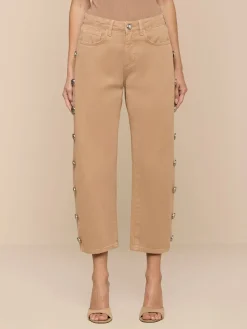 Mallis Studded Bow-Leg Jean