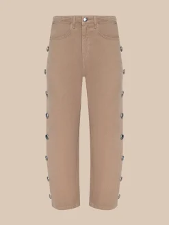 Mallis Studded Bow-Leg Jean