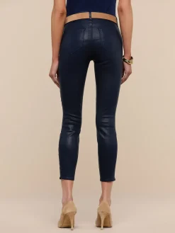 Margot Coated Cropped Skinny Jean