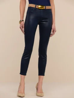Margot Coated Cropped Skinny Jean