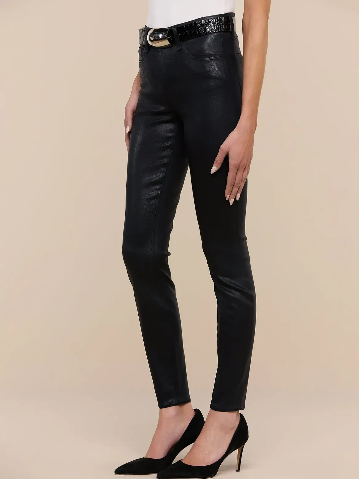 Marguerite Coated Skinny Jean