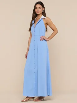 Maurie Poplin Maxi Dress