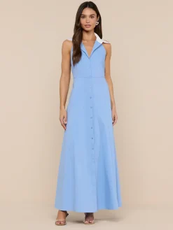 Maurie Poplin Maxi Dress
