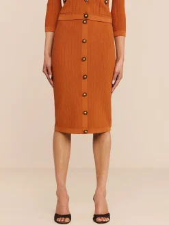 Melania Pointelle Knit Skirt