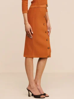 Melania Pointelle Knit Skirt