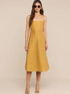 Meredith Linen-Blend Dress