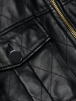 Micah Oversized Leather Jacket