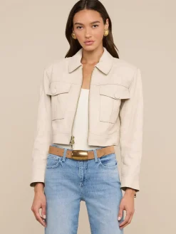 Micah Oversized Leather Jacket