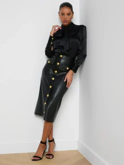 Milann Vegan Leather Skirt