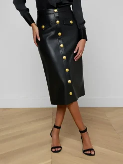 Milann Vegan Leather Skirt