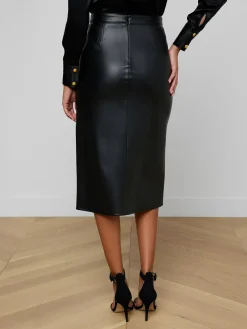Milann Vegan Leather Skirt