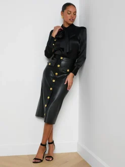 Milann Vegan Leather Skirt