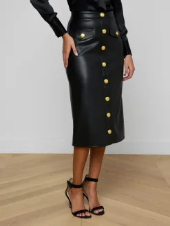 Milann Vegan Leather Skirt