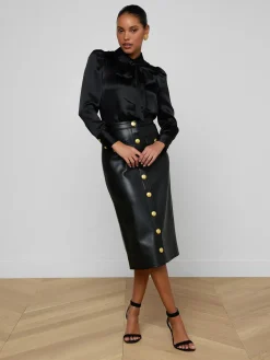 Milann Vegan Leather Skirt