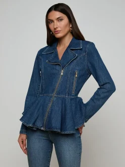Moxie Peplum Biker Jacket