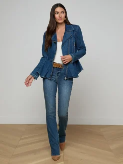 Moxie Peplum Biker Jacket
