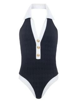 Natalya Collared One-Piece