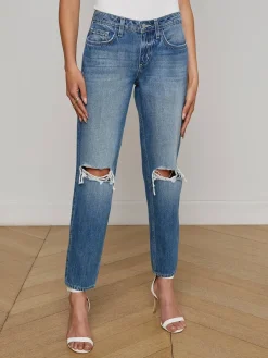 Nevia Slouchy Straight-Leg Jean