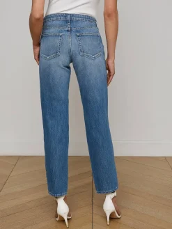 Nevia Slouchy Straight-Leg Jean
