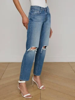 Nevia Slouchy Straight-Leg Jean