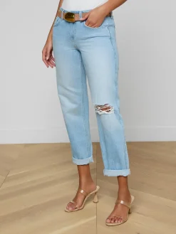 Nevia Slouchy Straight-Leg Jean