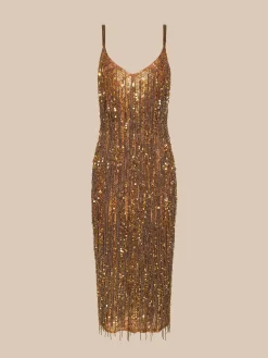Noella Sequin Fringe Dress