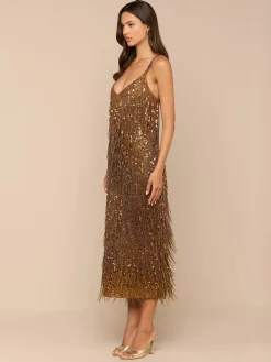 Noella Sequin Fringe Dress