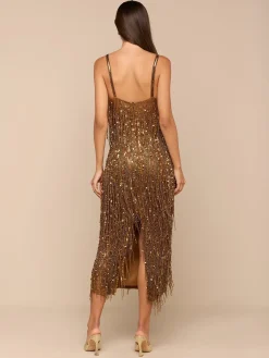 Noella Sequin Fringe Dress