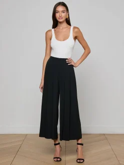 Novalynn Cropped Pleated Pant