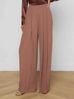 Nova Pleated Wide-Leg Pant
