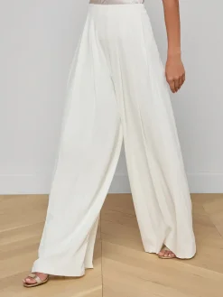 Nova Pleated Wide-Leg Pant