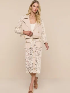 Novelle Lace Trench