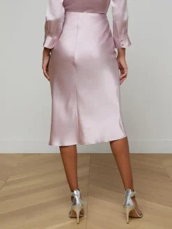 Perin Silk Midi Skirt