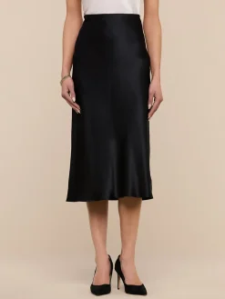 Perin Silk Midi Skirt