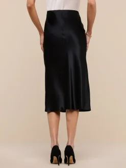 Perin Silk Midi Skirt