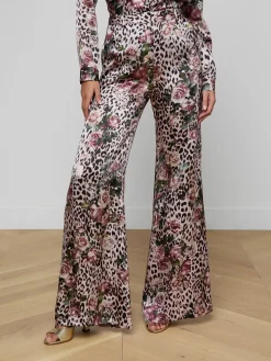 Pilar Silk Wide-Leg Pant