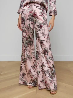 Pilar Silk Wide-Leg Pant