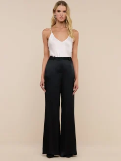 Pilar Silk Wide-Leg Pant