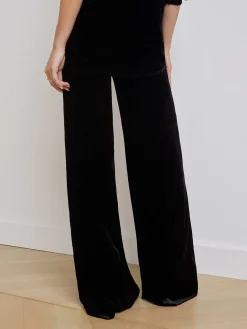 Pilar Velvet Wide-Leg Pant
