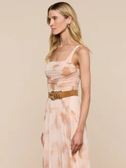 Rasha Shirred Mesh Tank