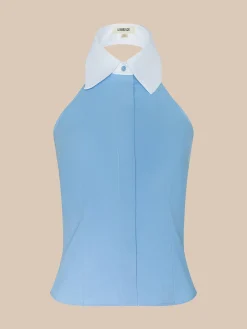 Rina Poplin Halter Top